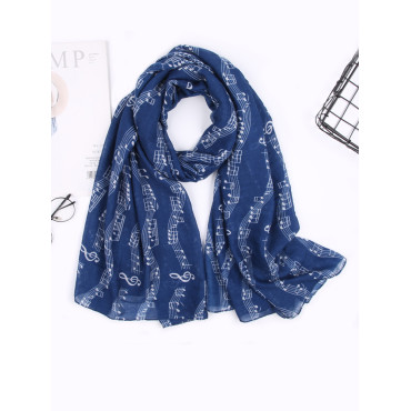Musical Notes Music Lover Essential Scarf