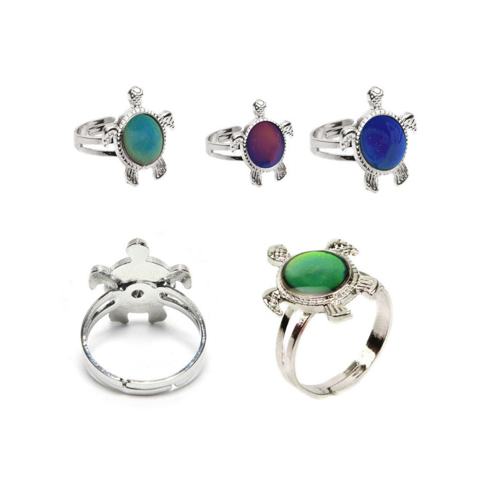 Ocean Element Temperature Color Change Turtle Ring