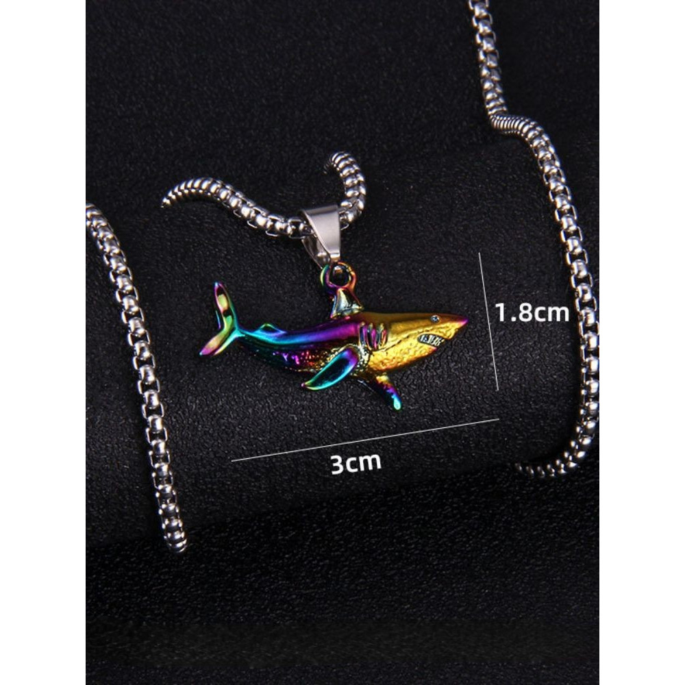 Ocean Inspired Turtle Shark Fishtail Pendant Necklace
