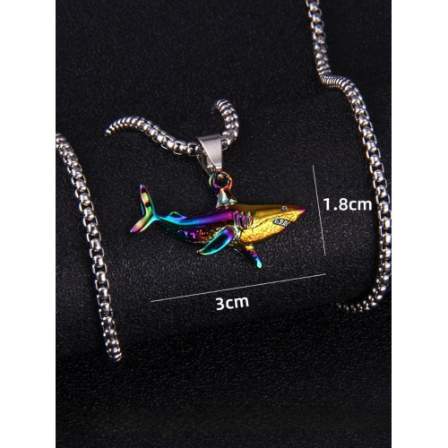 Ocean Inspired Turtle Shark Fishtail Pendant Necklace