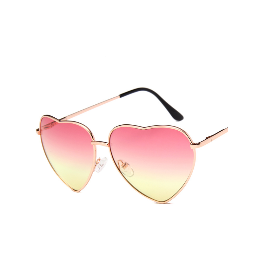 Ocean Series Peach Heart Glasses