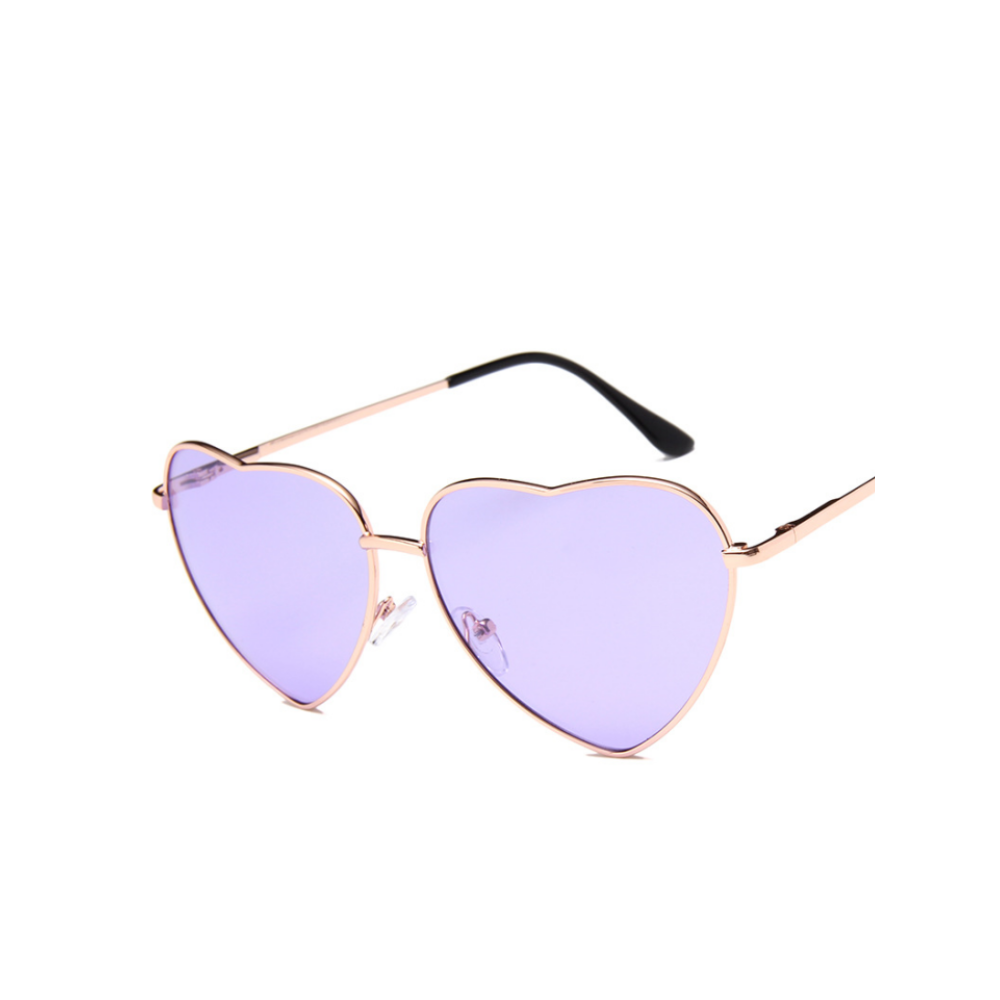 Ocean Series Peach Heart Glasses