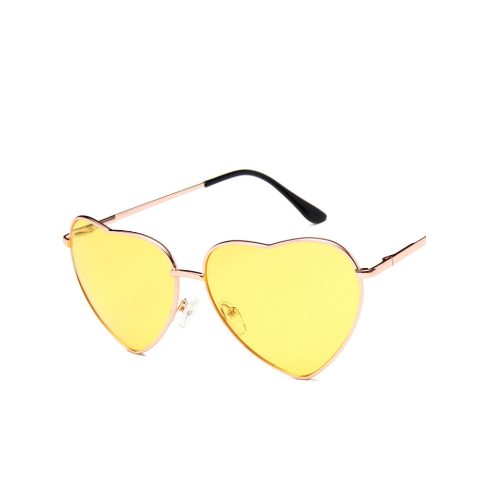 Ocean Series Peach Heart Glasses