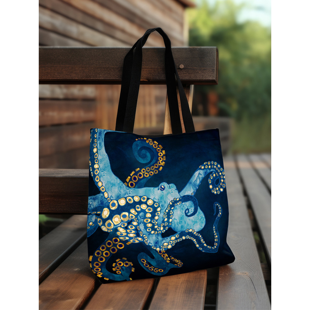 Octopus Ocean Art Canvas Bag
