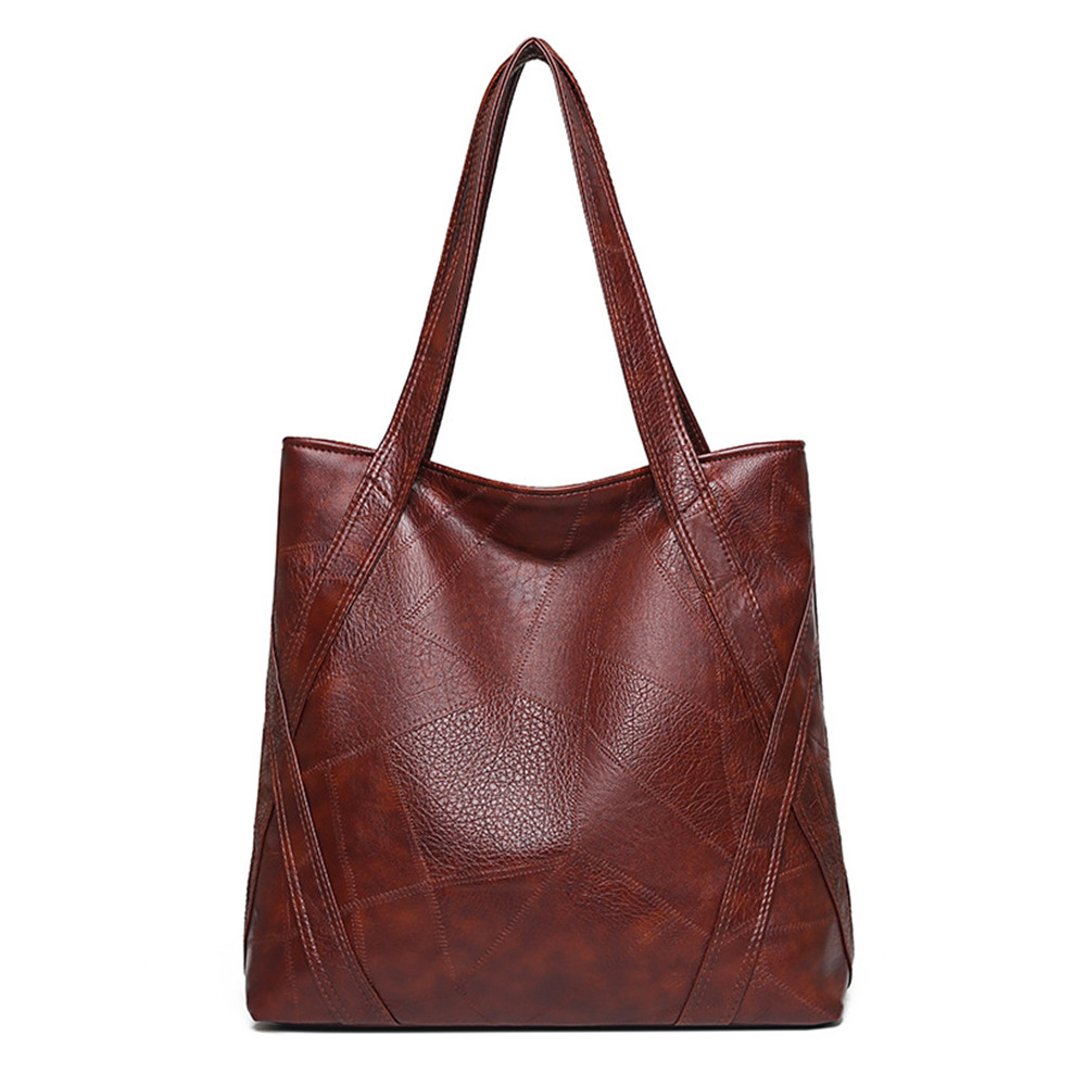 Oil Wax Leather Large Capacity Shoulder Bag
