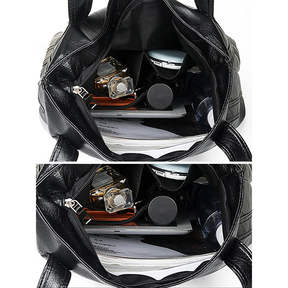 Oil Wax Leather Large Capacity Shoulder Bag