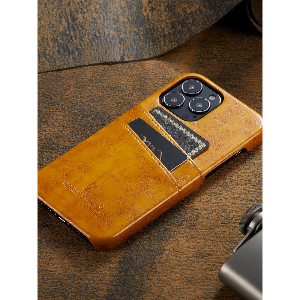Oiled Waxed Leather Utility Phone Case