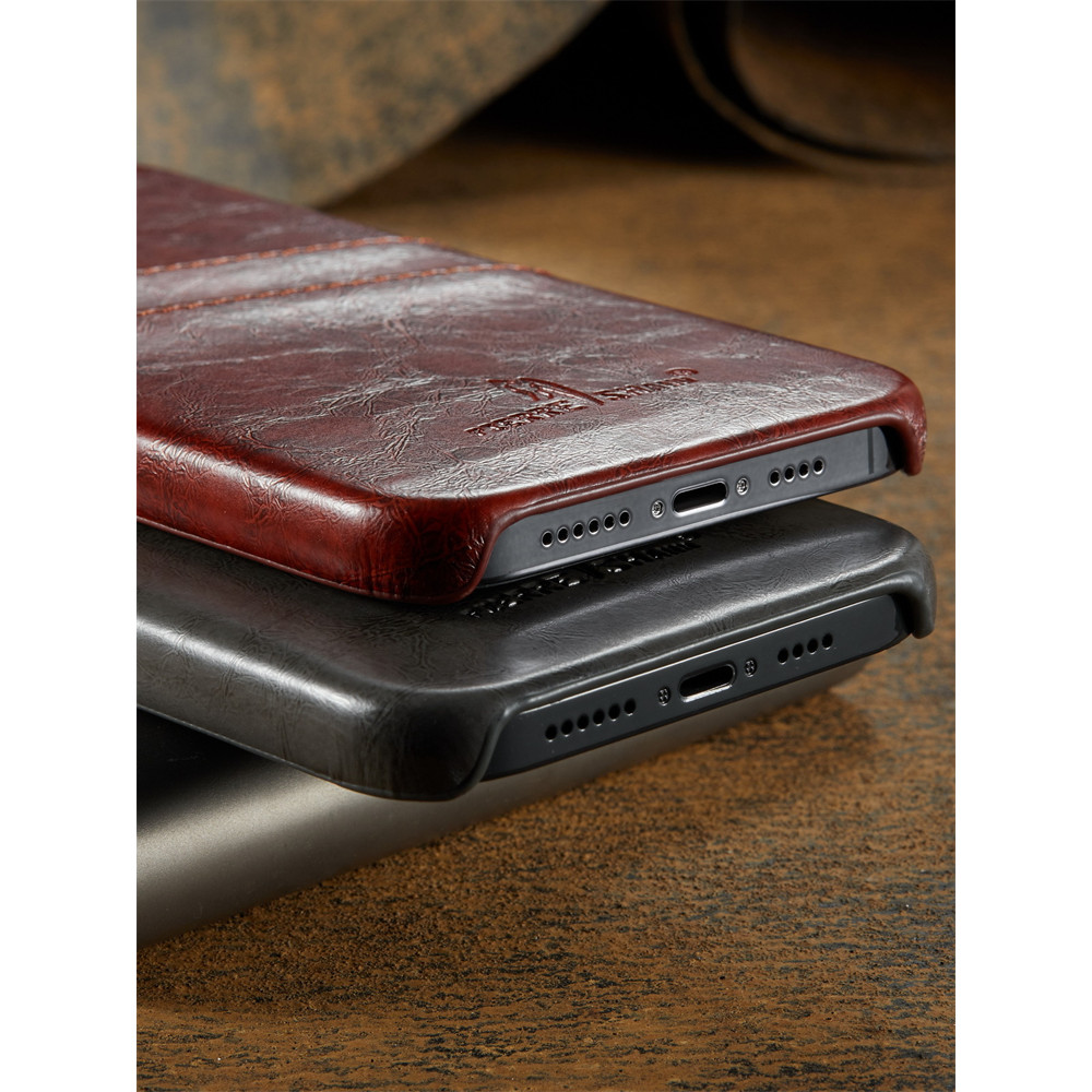 Oiled Waxed Leather Utility Phone Case