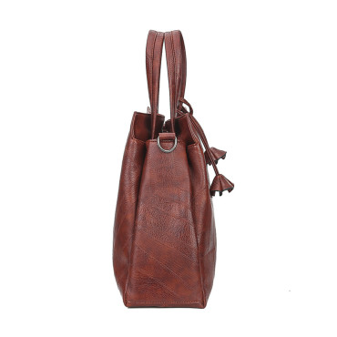 Patchwork Leather Flowers Pendant Bag