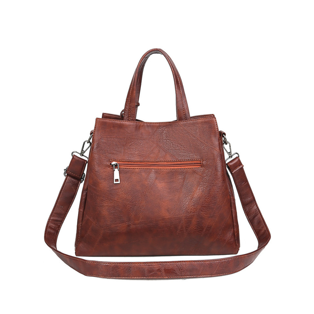 Patchwork Leather Flowers Pendant Bag