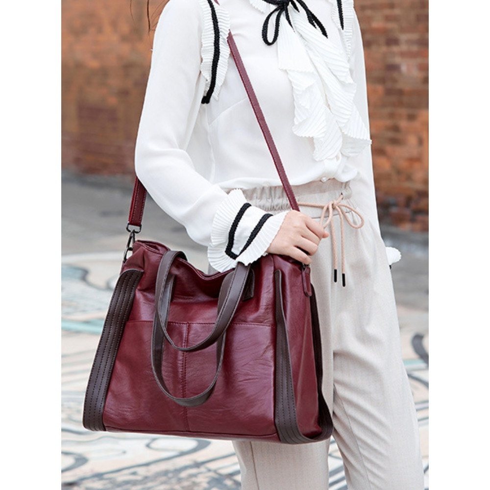 Patchwork Utility Big Tote Bag