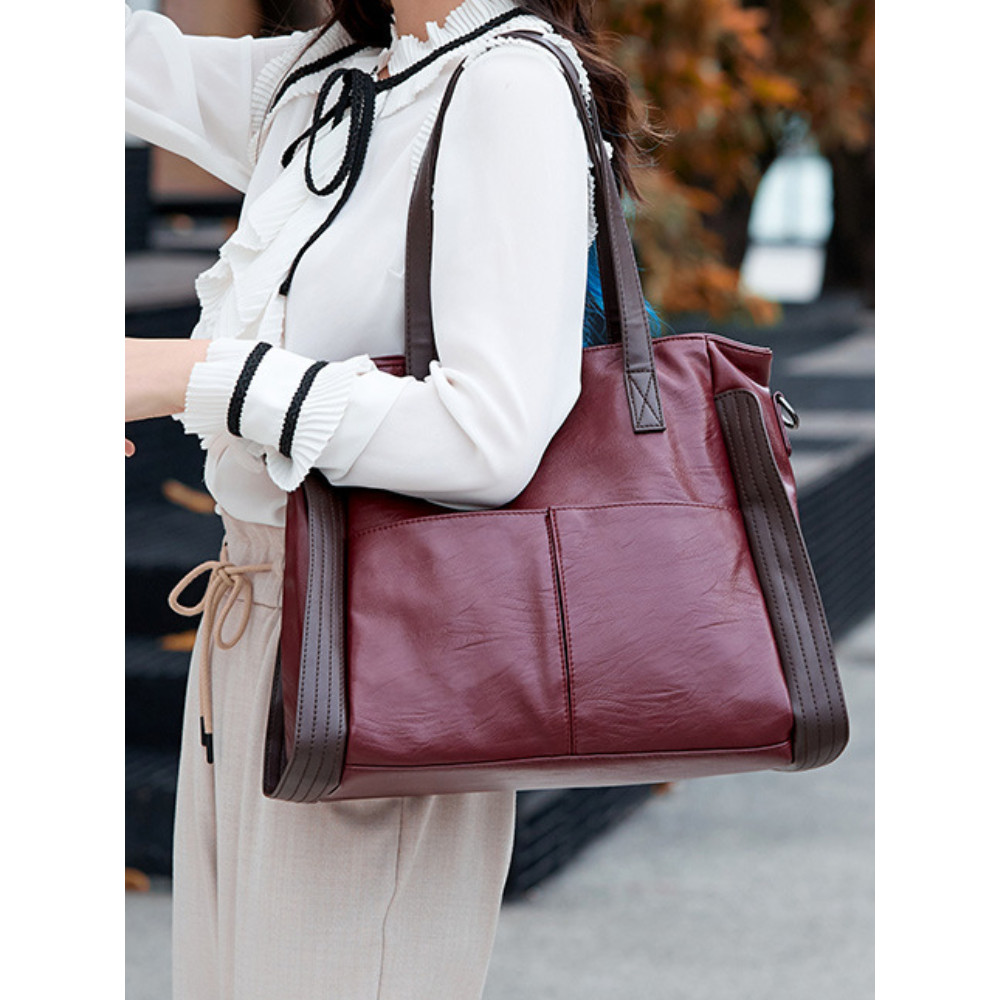Patchwork Utility Big Tote Bag