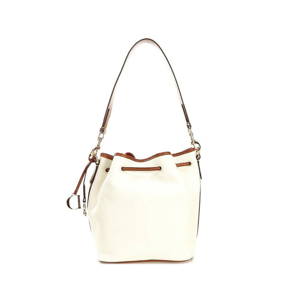 Pebbled Drawstring Bucket Bag