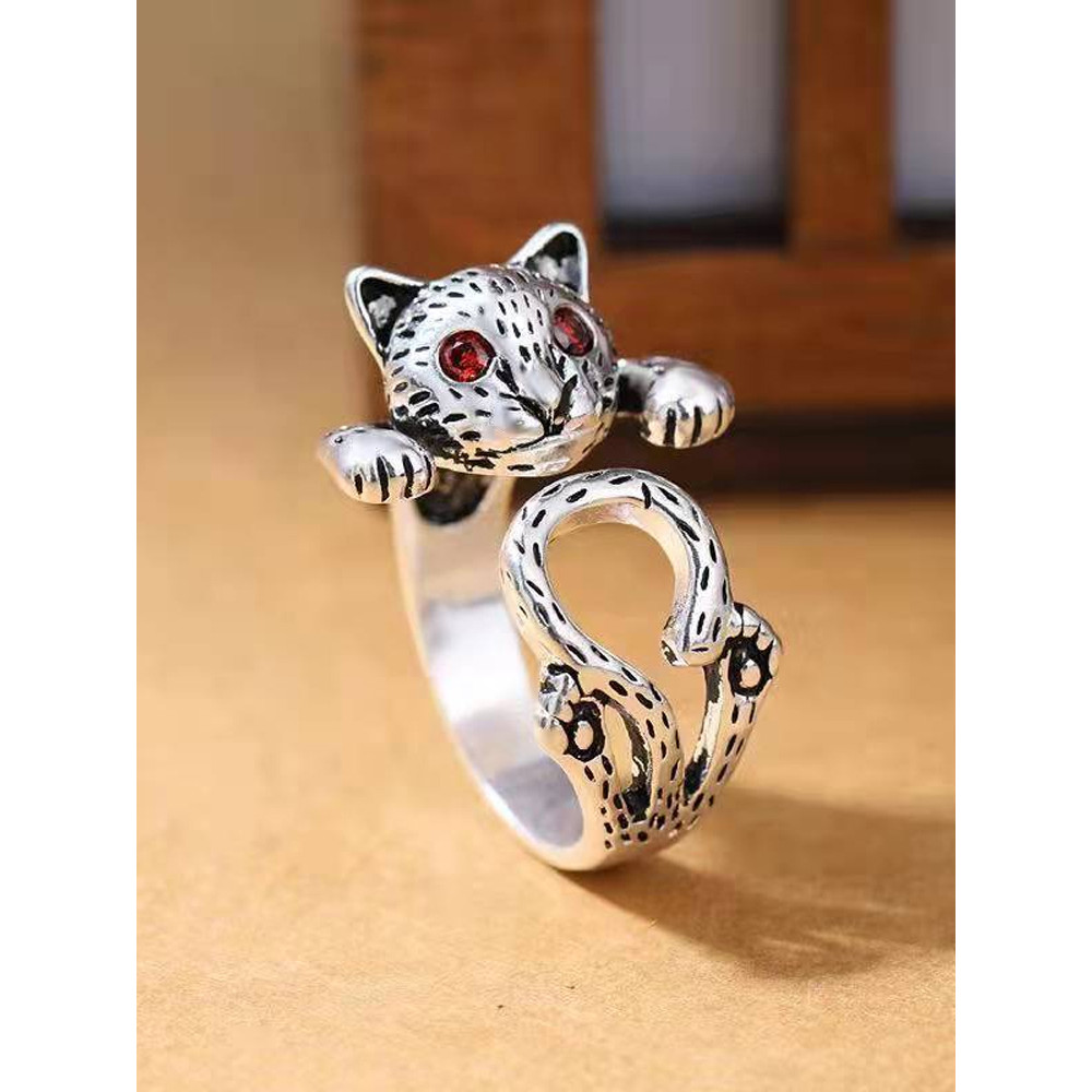 Personalized Cat Head Ring