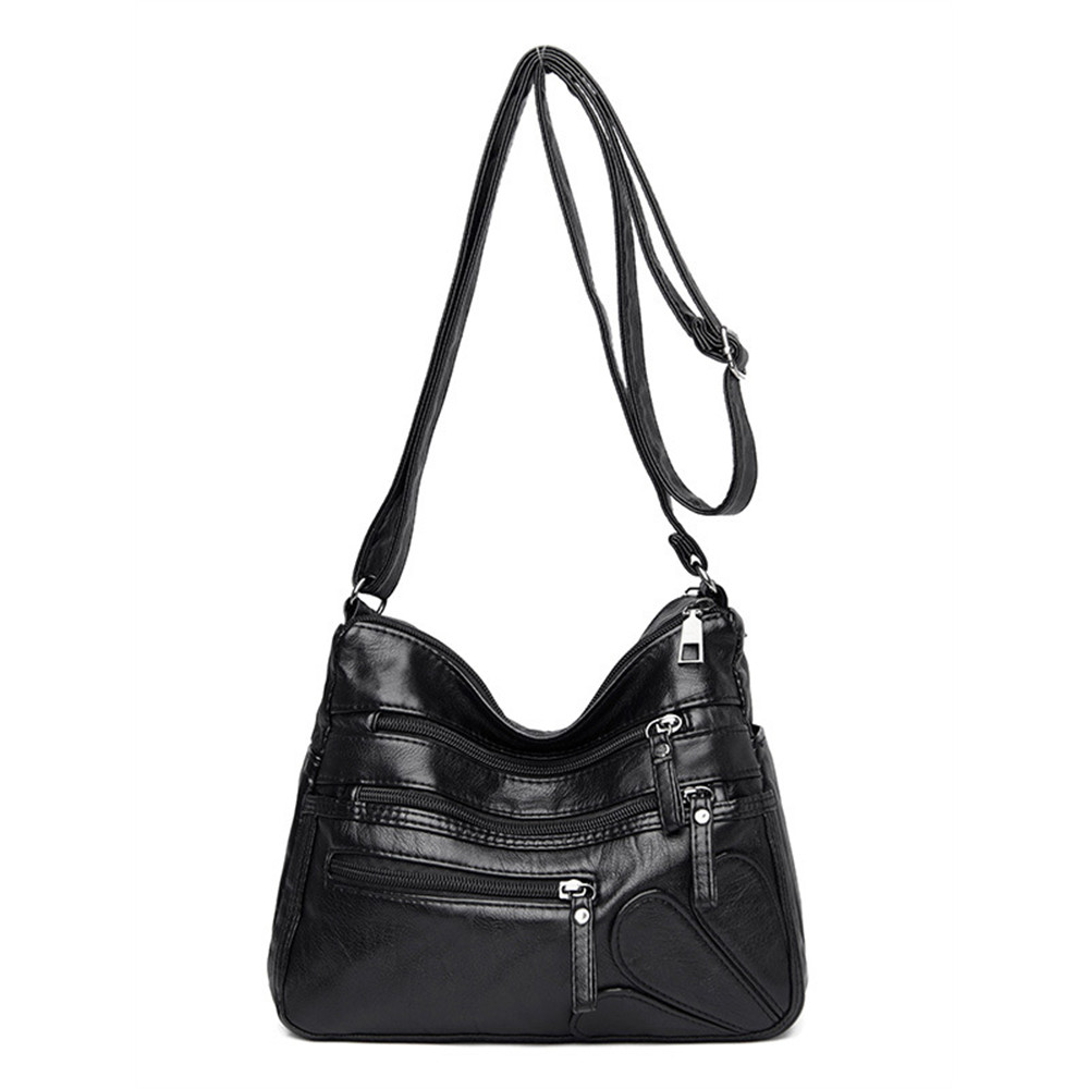 Petals Inspired Patch Multi Pocket Crossbody Bag