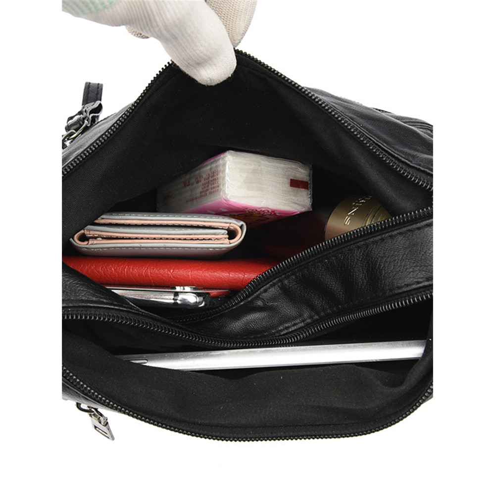 Petals Inspired Patch Multi Pocket Crossbody Bag