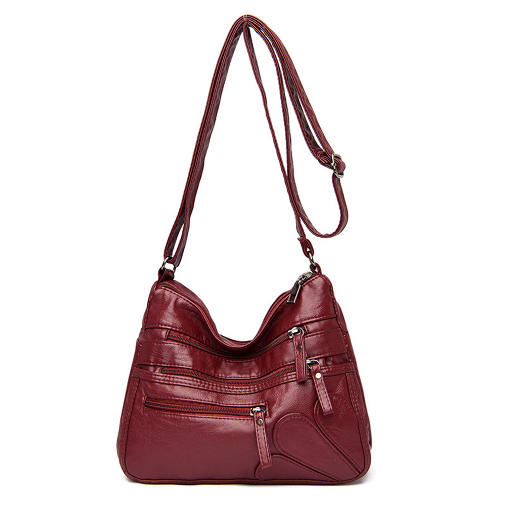 Petals Inspired Patch Multi Pocket Crossbody Bag