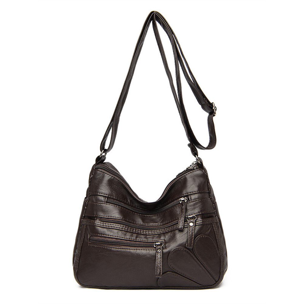 Petals Inspired Patch Multi Pocket Crossbody Bag