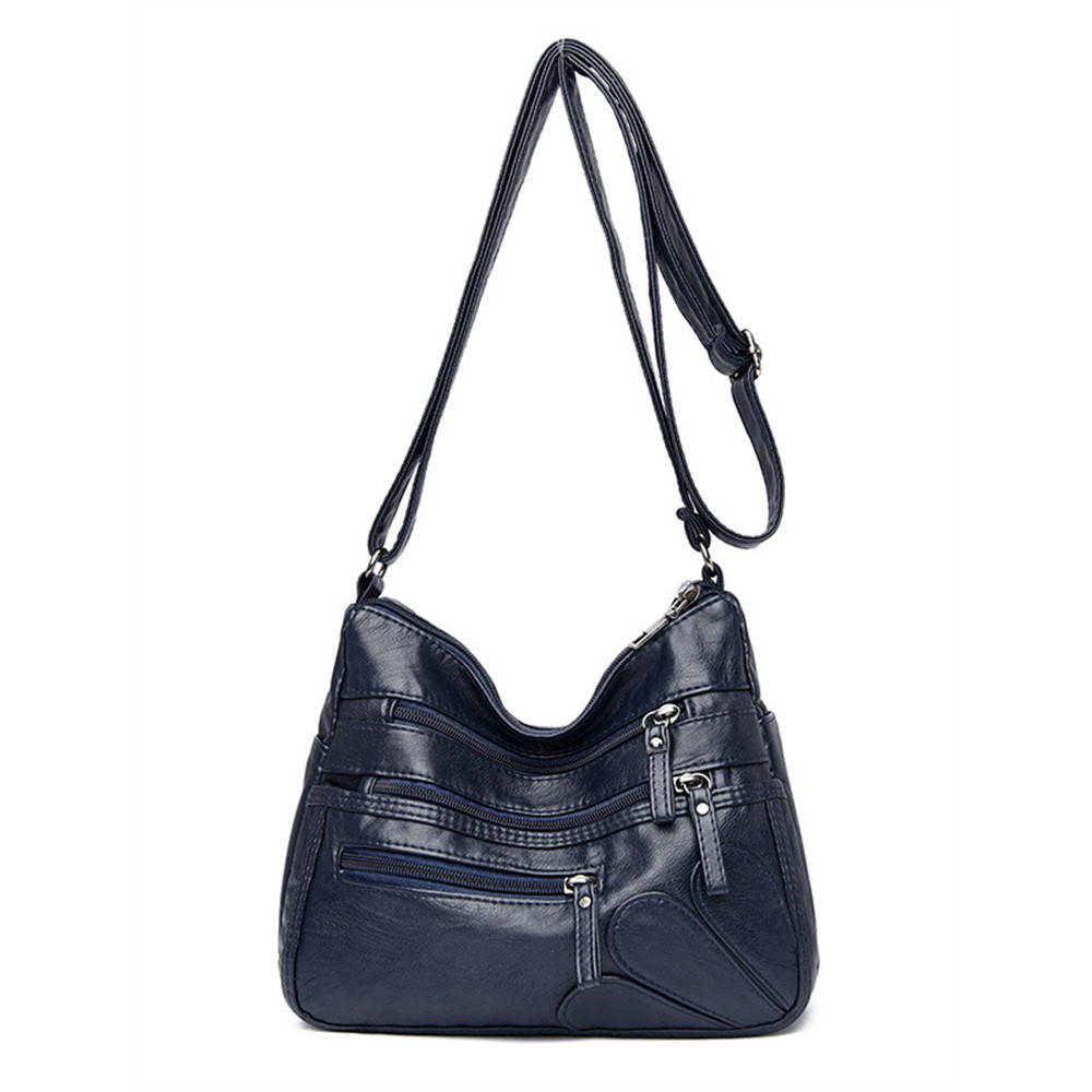 Petals Inspired Patch Multi Pocket Crossbody Bag