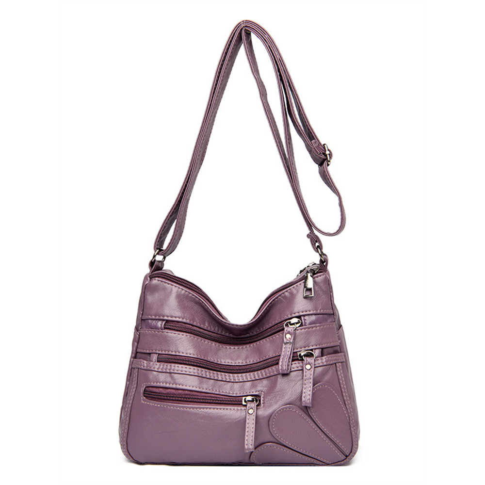 Petals Inspired Patch Multi Pocket Crossbody Bag