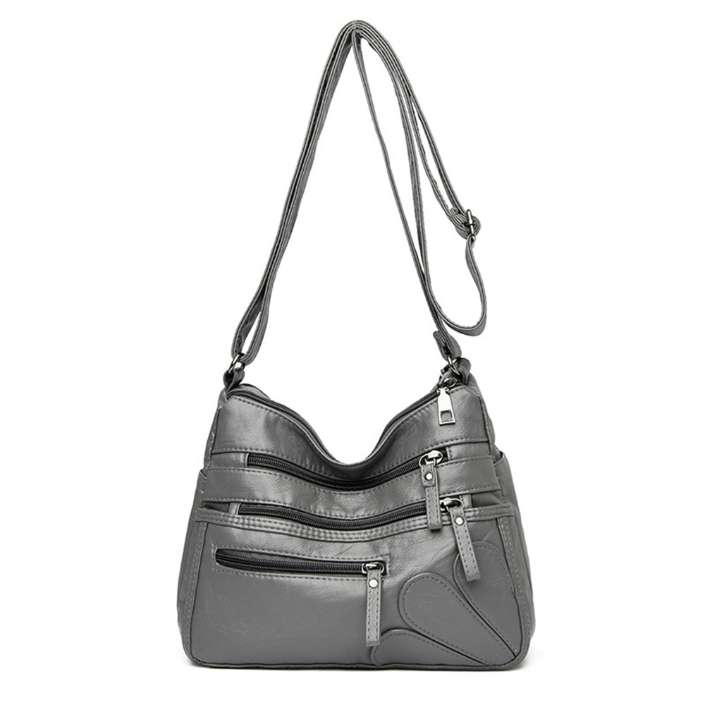 Petals Inspired Patch Multi Pocket Crossbody Bag