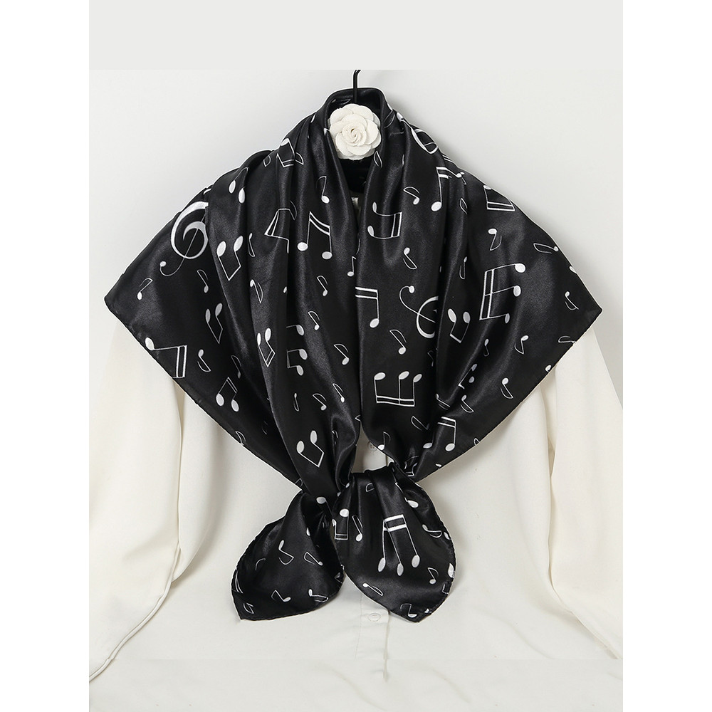 Popular Musical Notes Graphic Square Towel