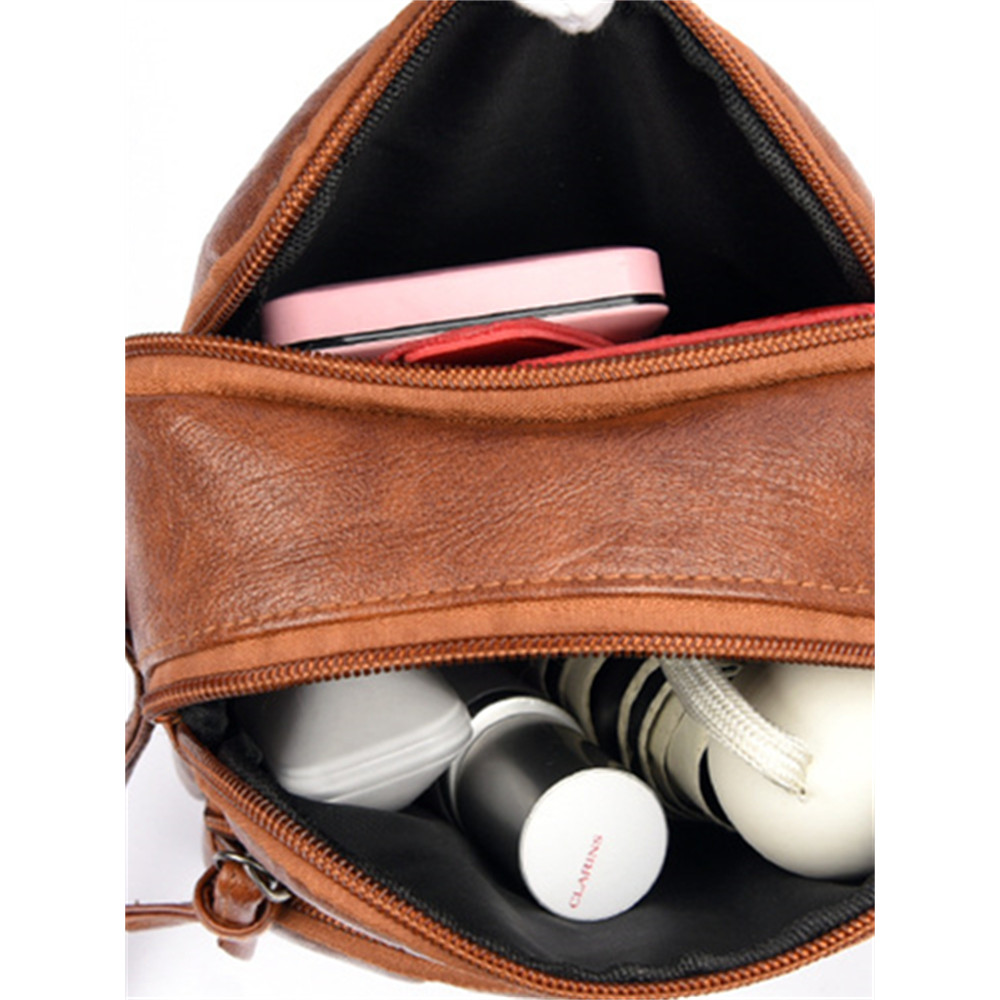 Portable Soft Leather Mini Crossbody Bag