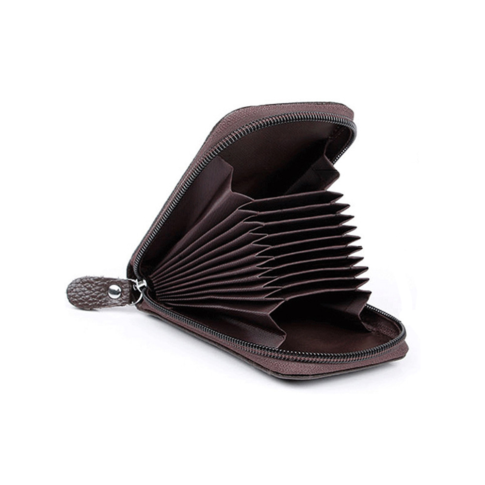RFID Anti Theft Blocking Leather Card Holder