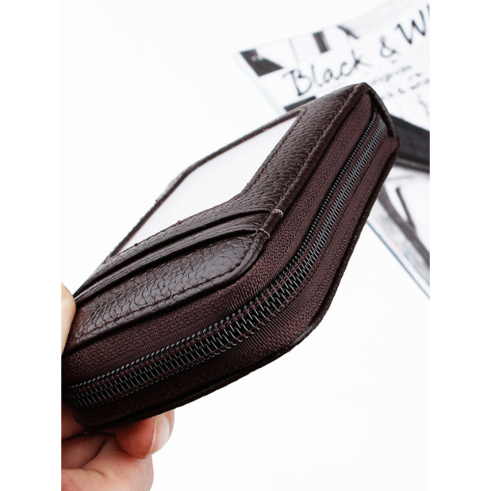 RFID Anti Theft Blocking Leather Card Holder
