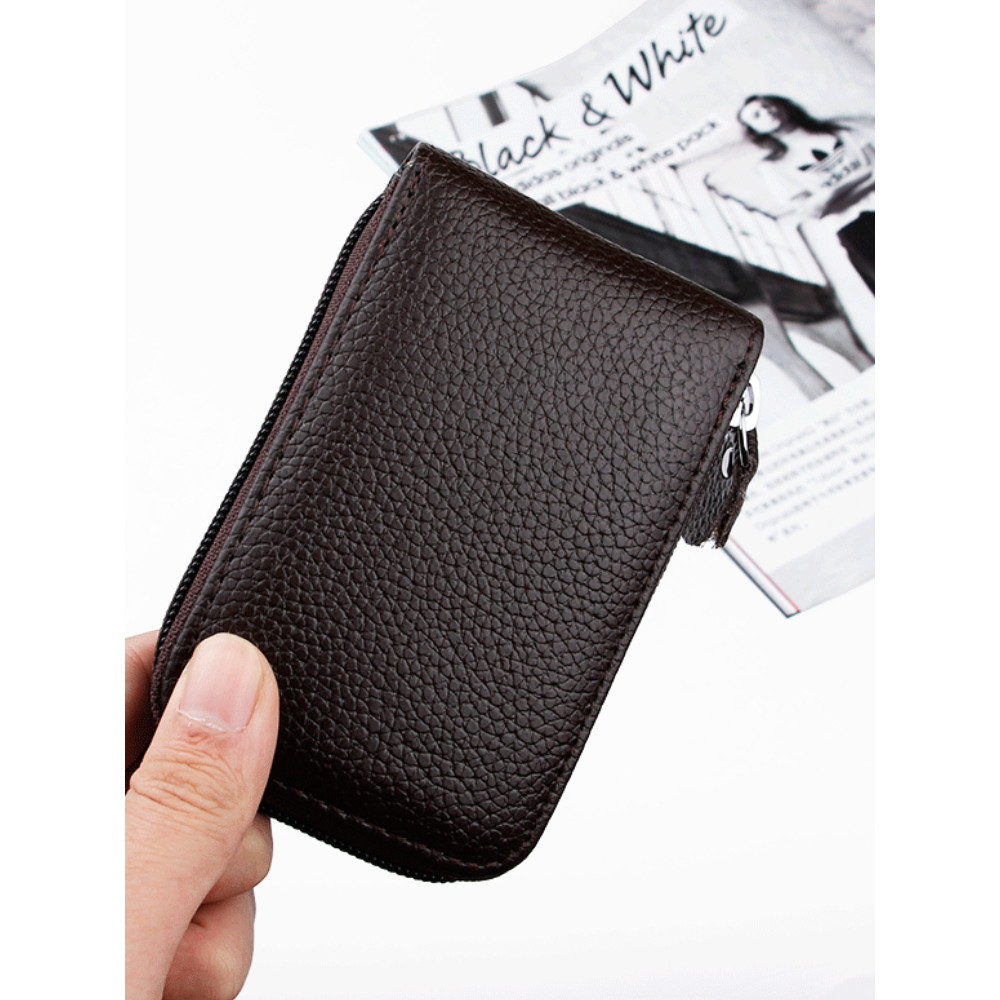 RFID Anti Theft Blocking Leather Card Holder