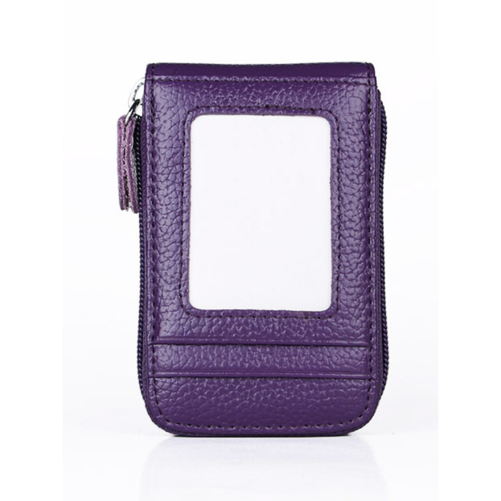RFID Anti Theft Blocking Leather Card Holder