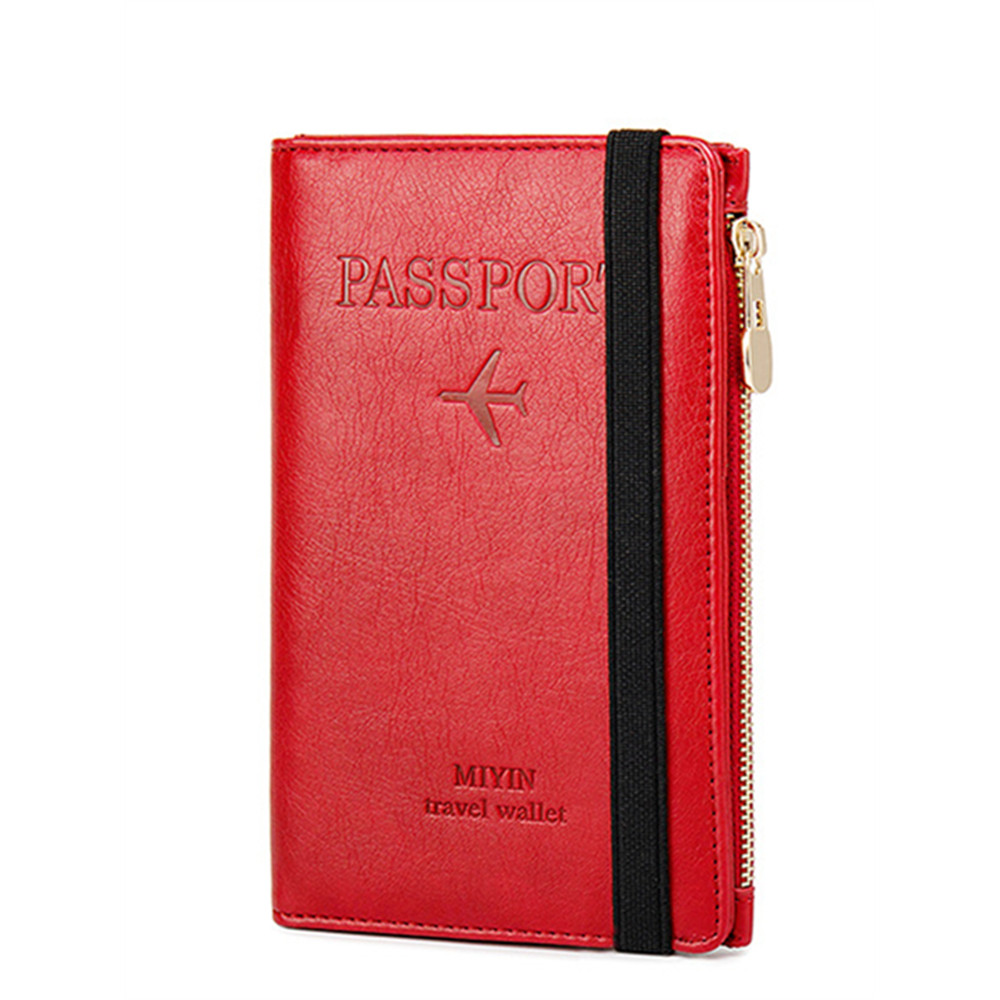 RFID/NFC Protection Leather Utility Passport Purse