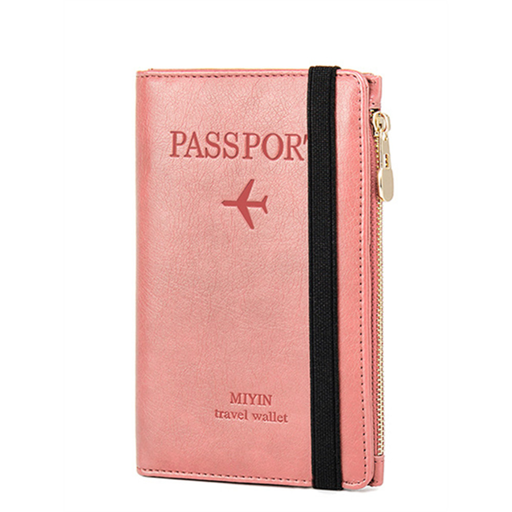 RFID/NFC Protection Leather Utility Passport Purse