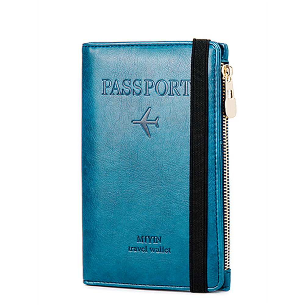 RFID/NFC Protection Leather Utility Passport Purse