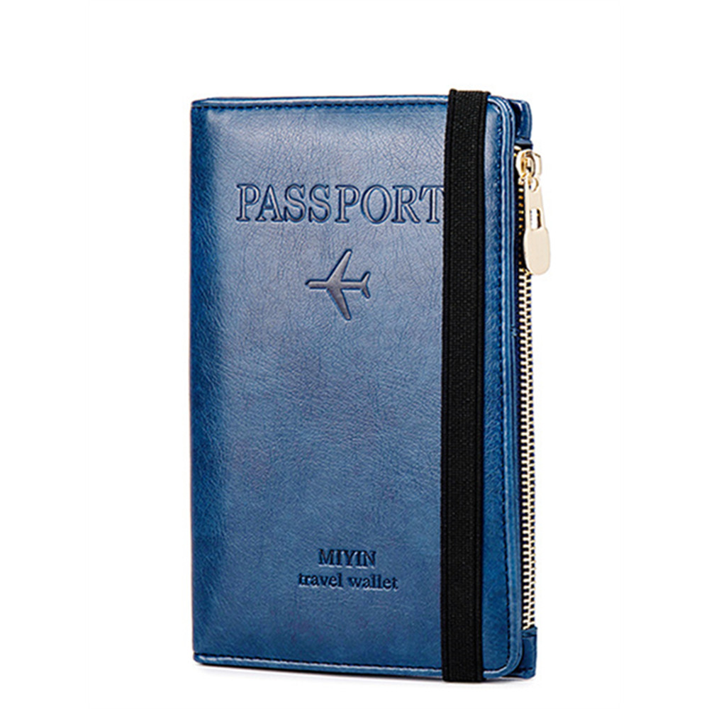 RFID/NFC Protection Leather Utility Passport Purse
