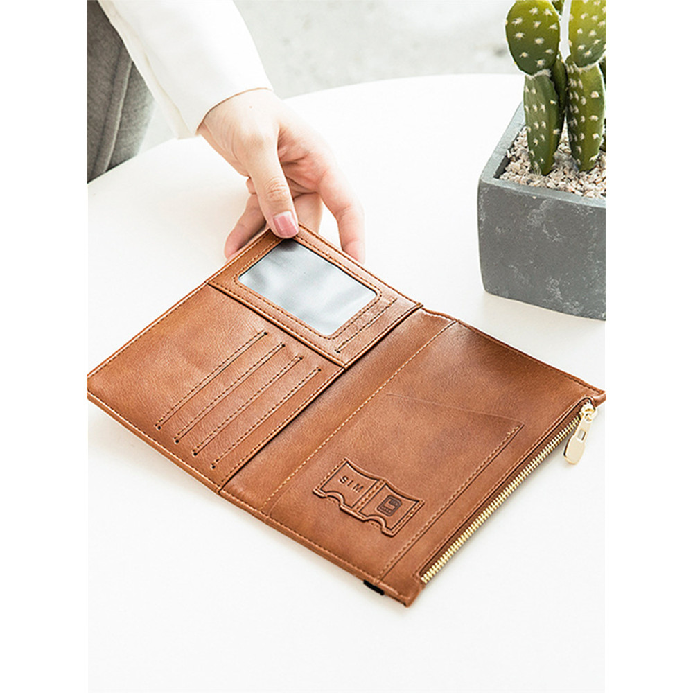 RFID/NFC Protection Leather Utility Passport Purse