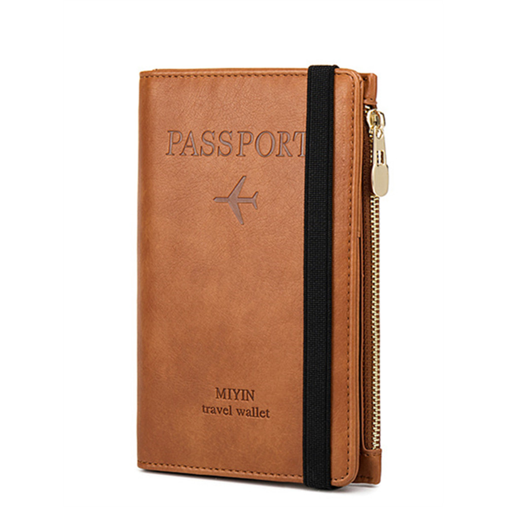 RFID/NFC Protection Leather Utility Passport Purse
