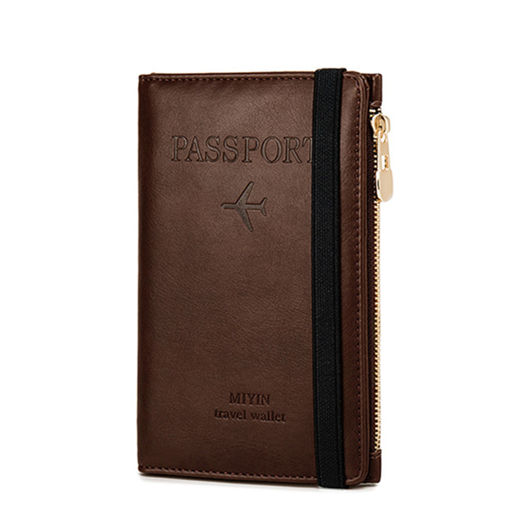 RFID/NFC Protection Leather Utility Passport Purse