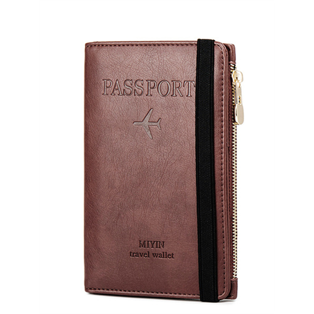 RFID/NFC Protection Leather Utility Passport Purse