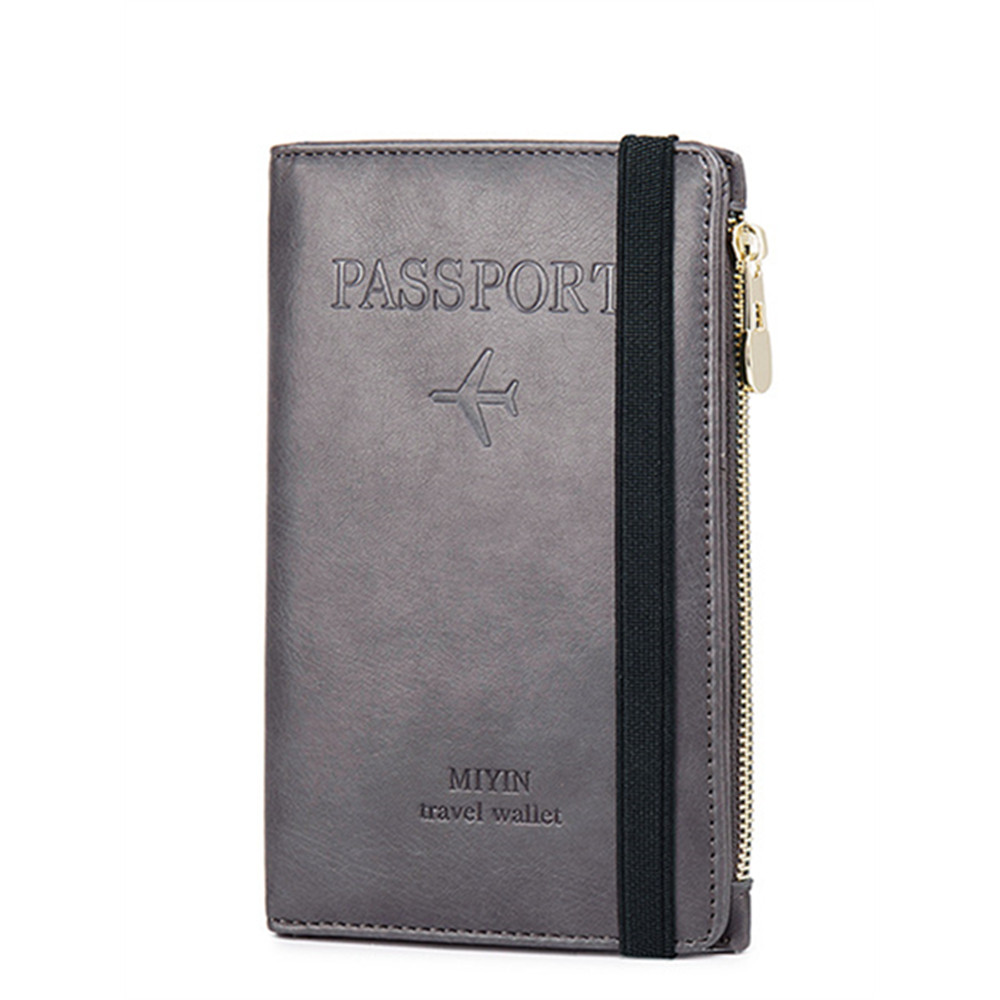 RFID/NFC Protection Leather Utility Passport Purse