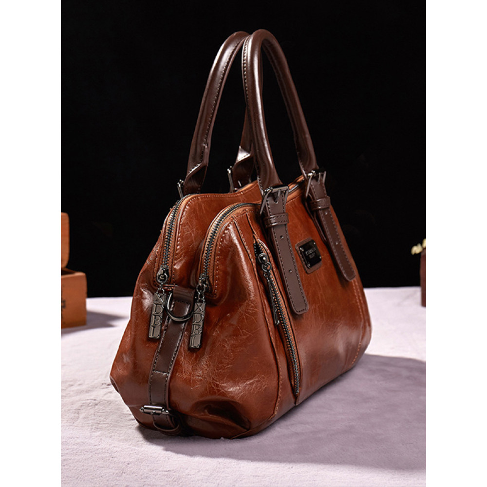 Retro Leather Tote Bag Shoulder Bag