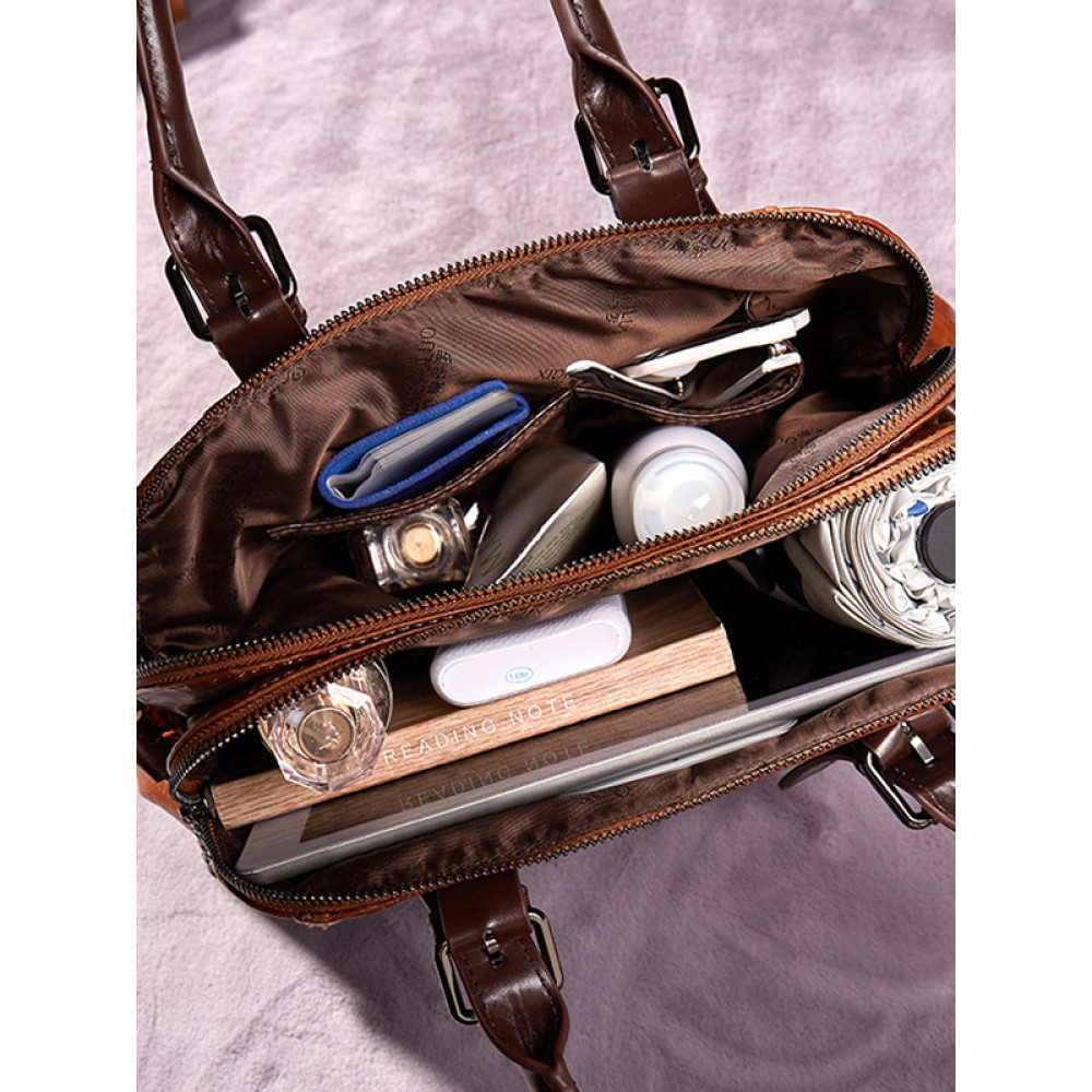 Retro Leather Tote Bag Shoulder Bag