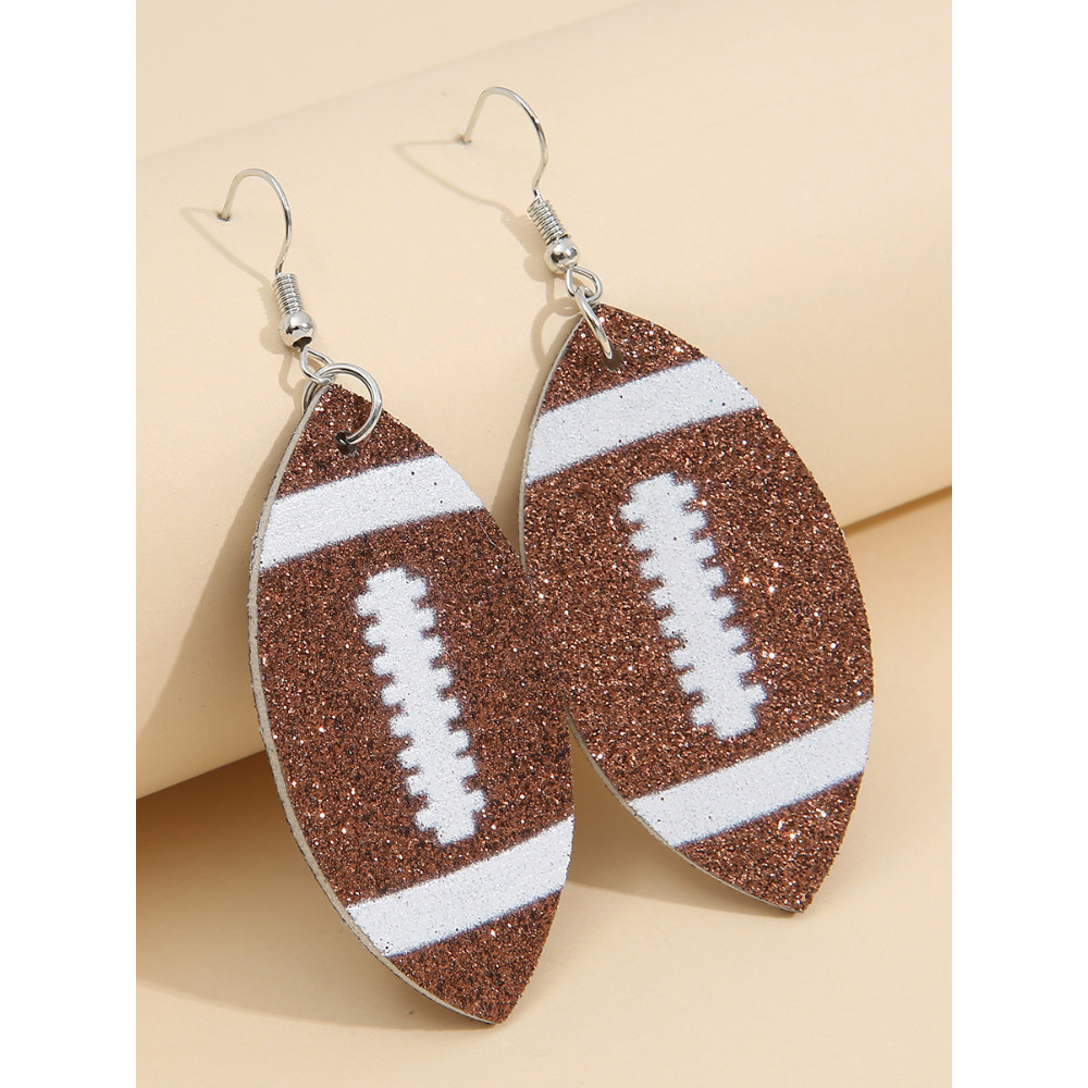 Rugby Inspired Glitters Earrings