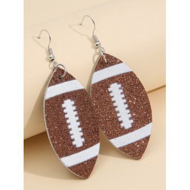 Rugby Inspired Glitters Earrings