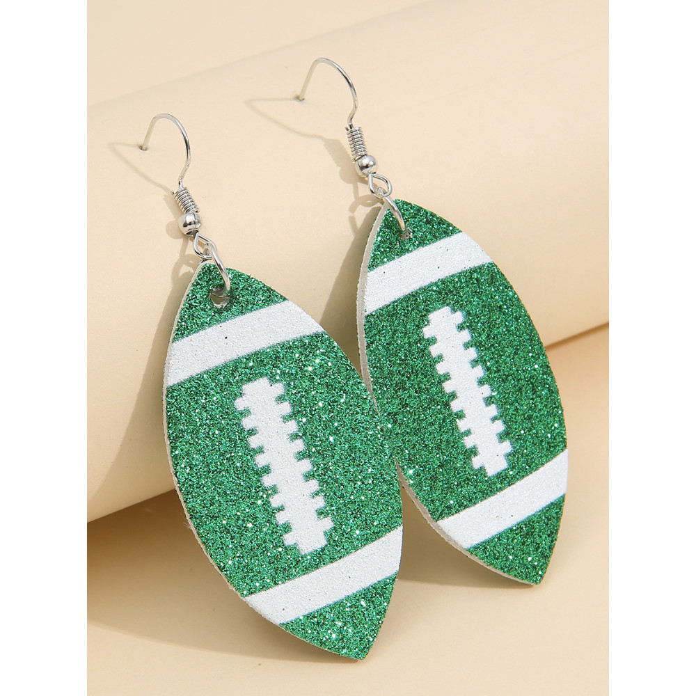 Rugby Inspired Glitters Earrings