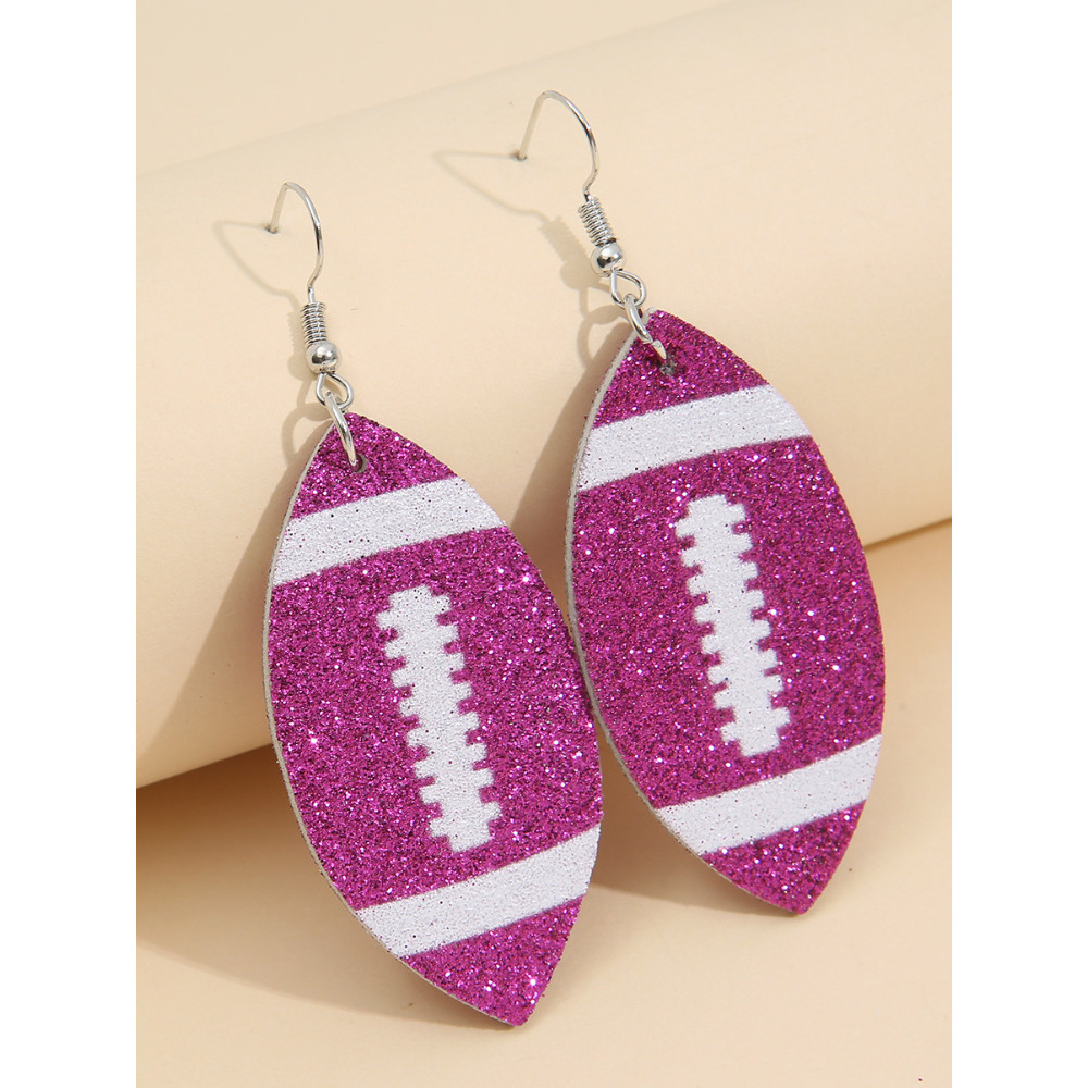 Rugby Inspired Glitters Earrings
