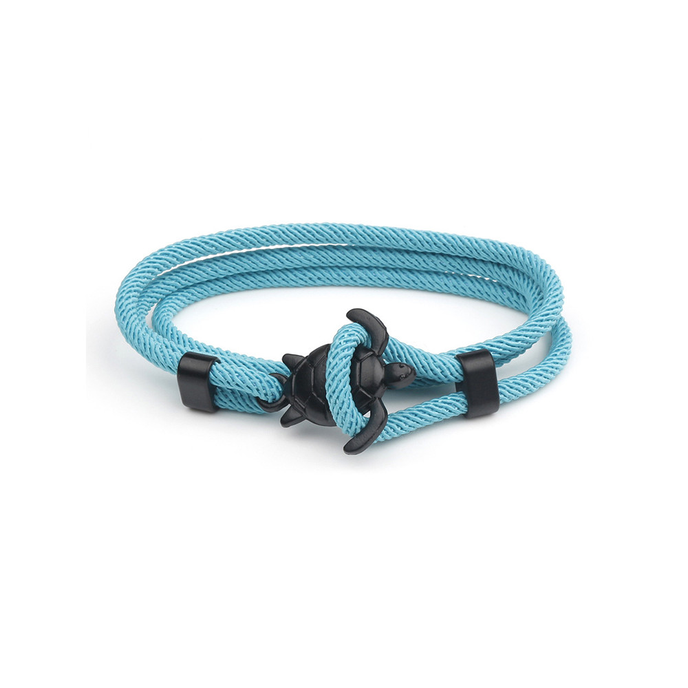 Sea Turtle Anchor Style Adjustable Bracelet