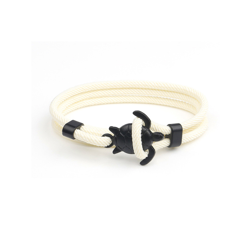 Sea Turtle Anchor Style Adjustable Bracelet