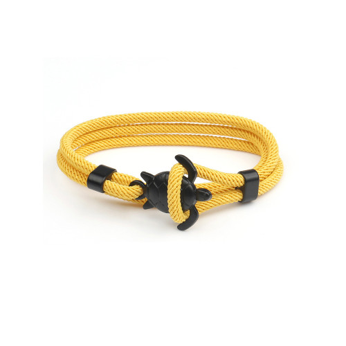 Sea Turtle Anchor Style Adjustable Bracelet