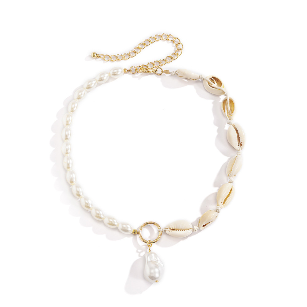 Shell Pearl Simple Versatile Pendant Necklace